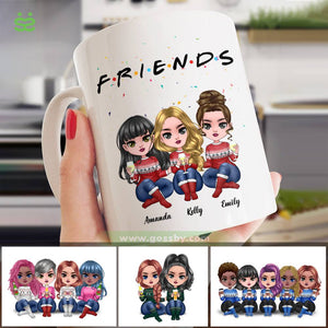 Up To 5 Dolls - FRIENDS (3) - Personalized Mug